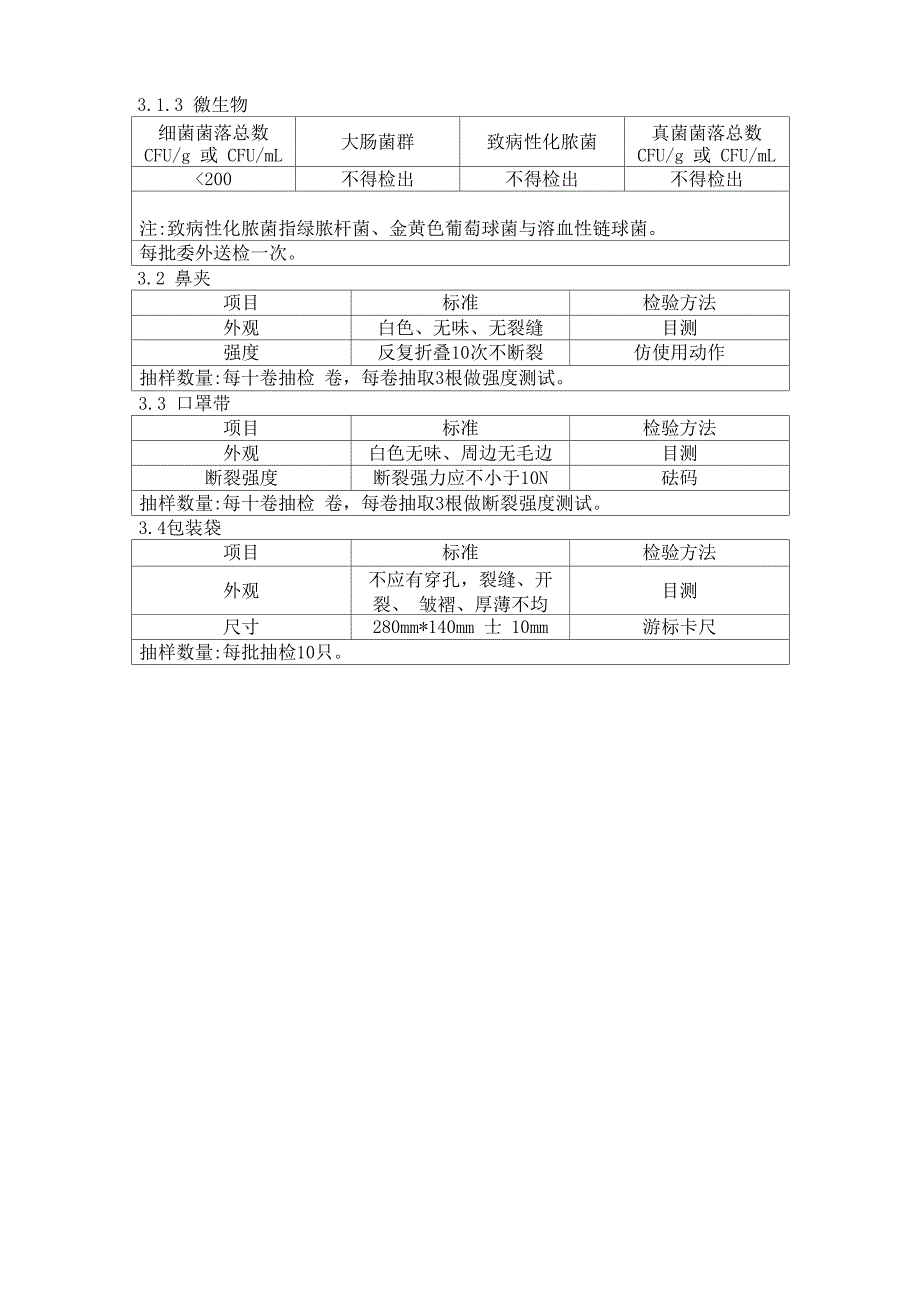 一次性使用医用口罩检验规程_第3页