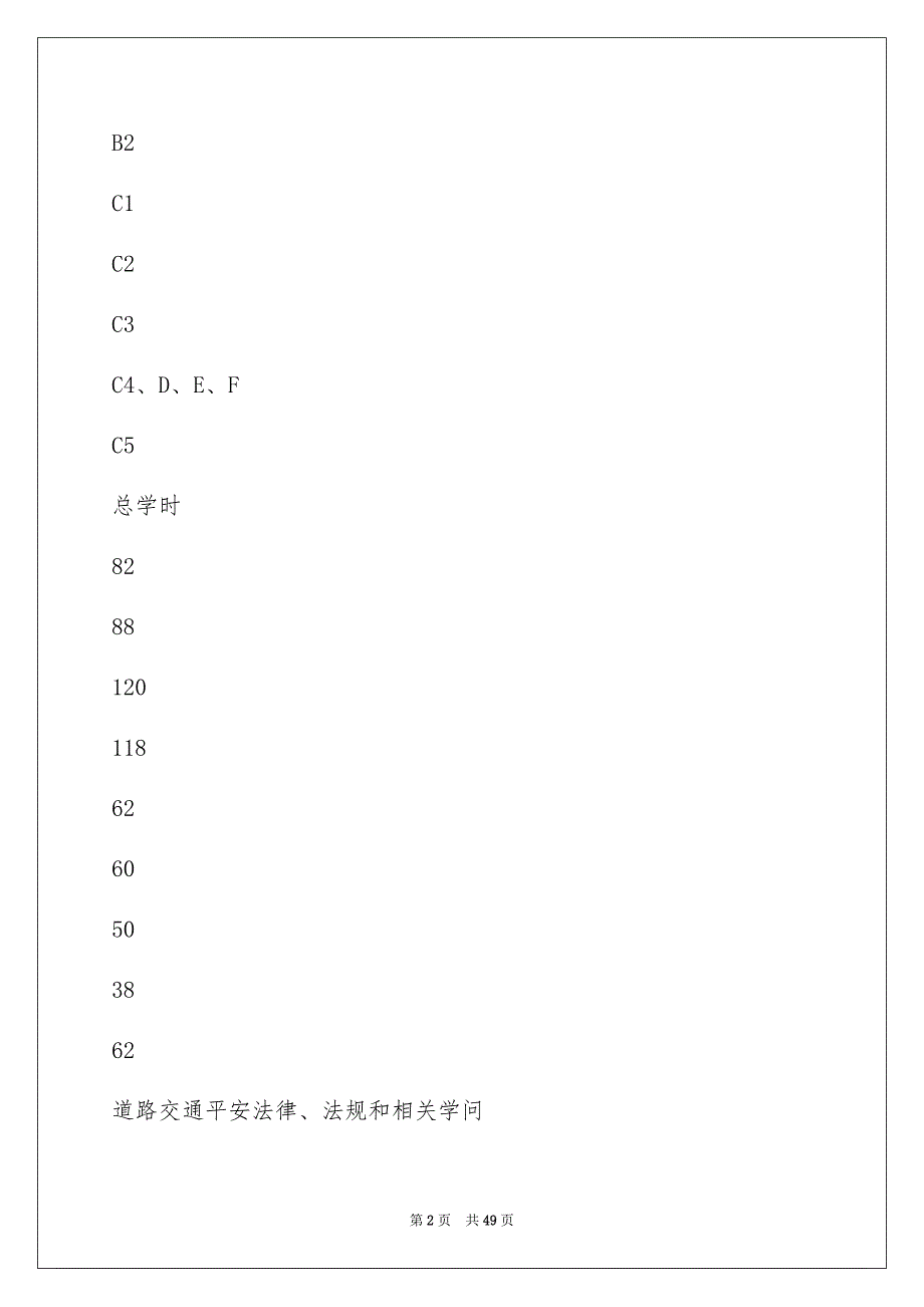 新机动车驾驶培训教学和考试大纲全文_第2页