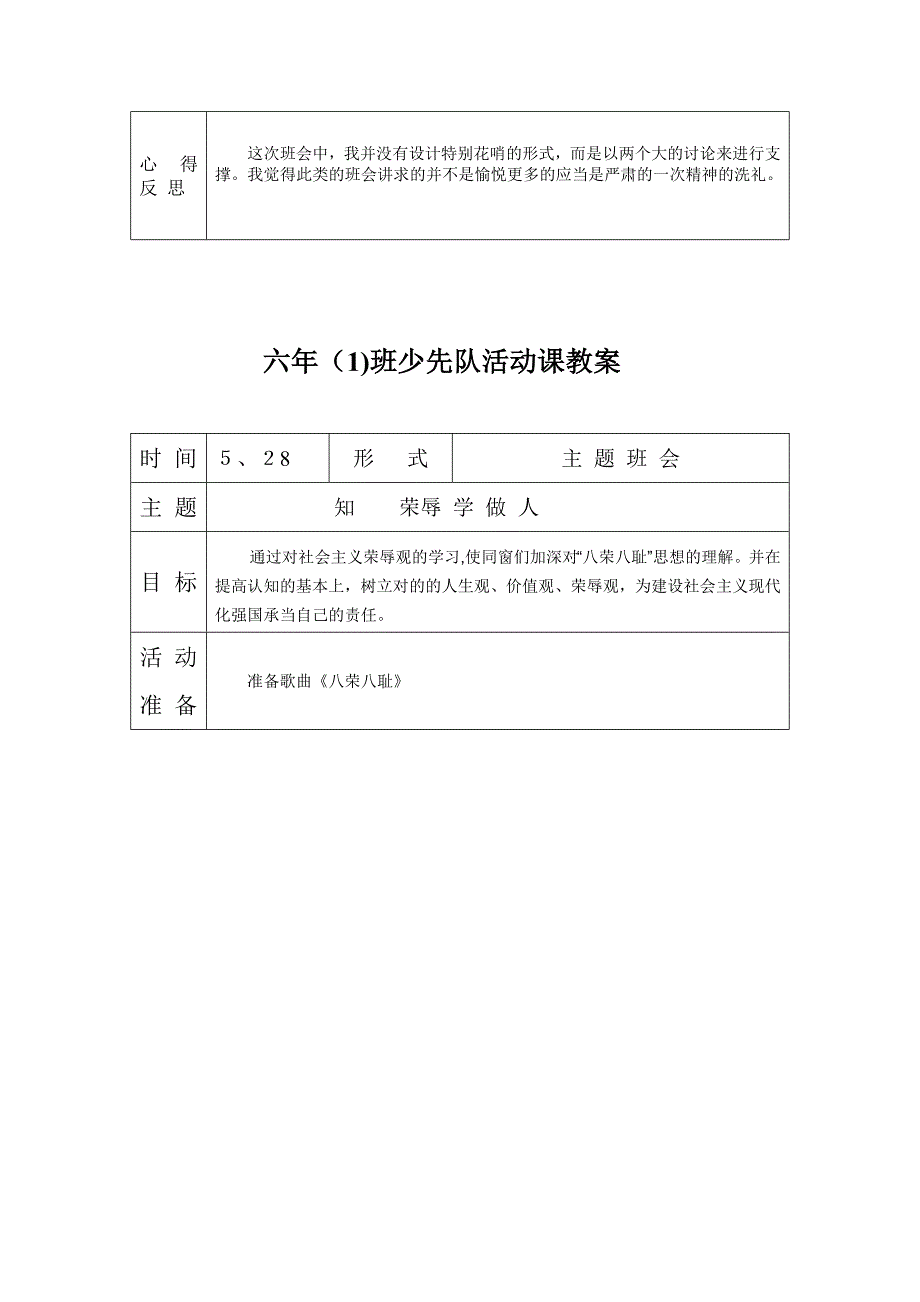 六下少先队活动教案_第3页