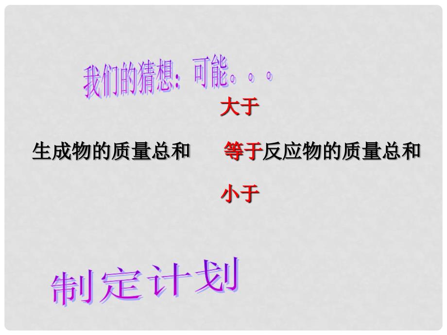 安徽省合肥市肥西县刘河乡九年级化学上册 5.1 质量守恒定律课件 （新版）新人教版_第4页