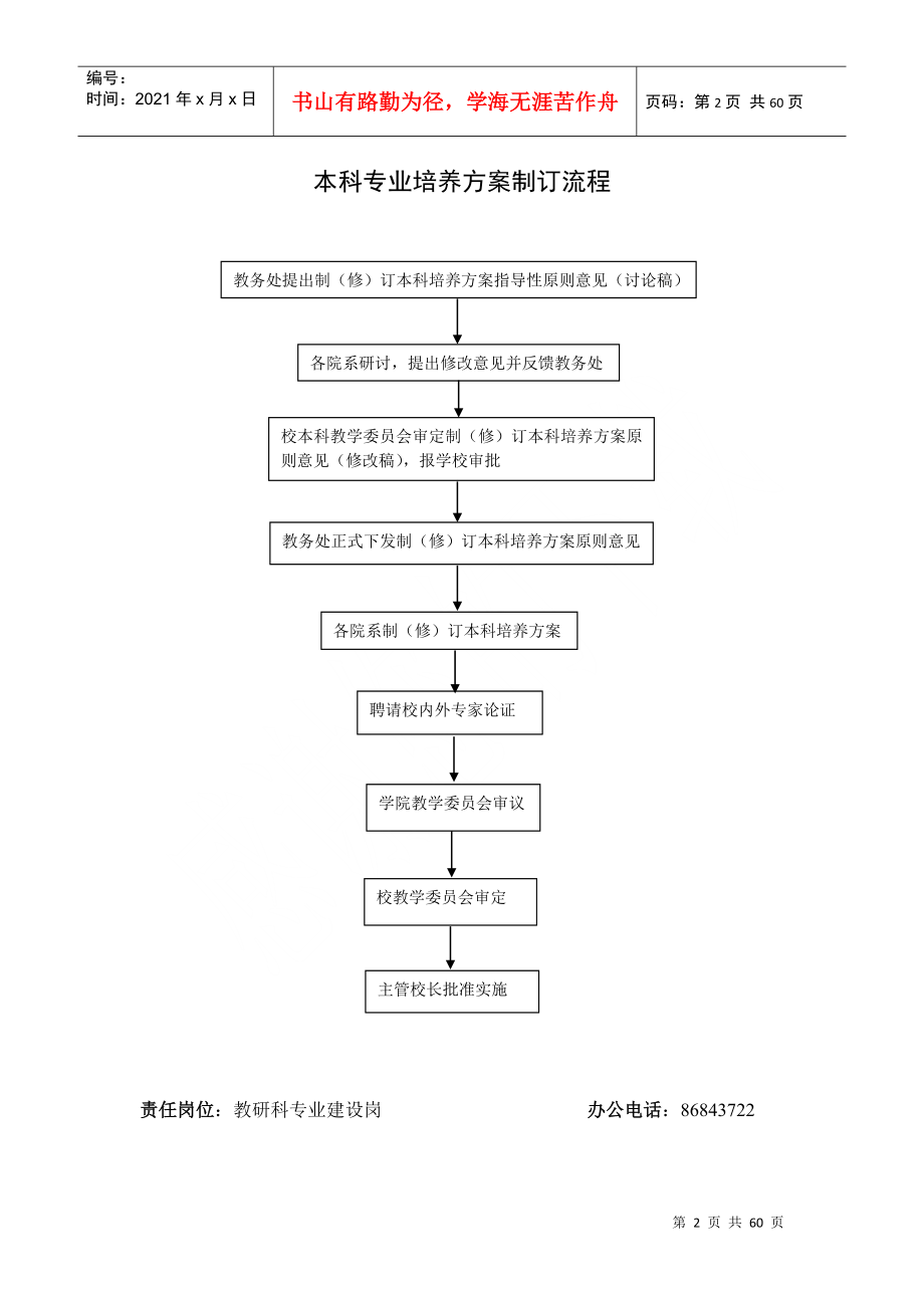 浙江理工大学教务处主要教学管理工作业务流程图_第3页