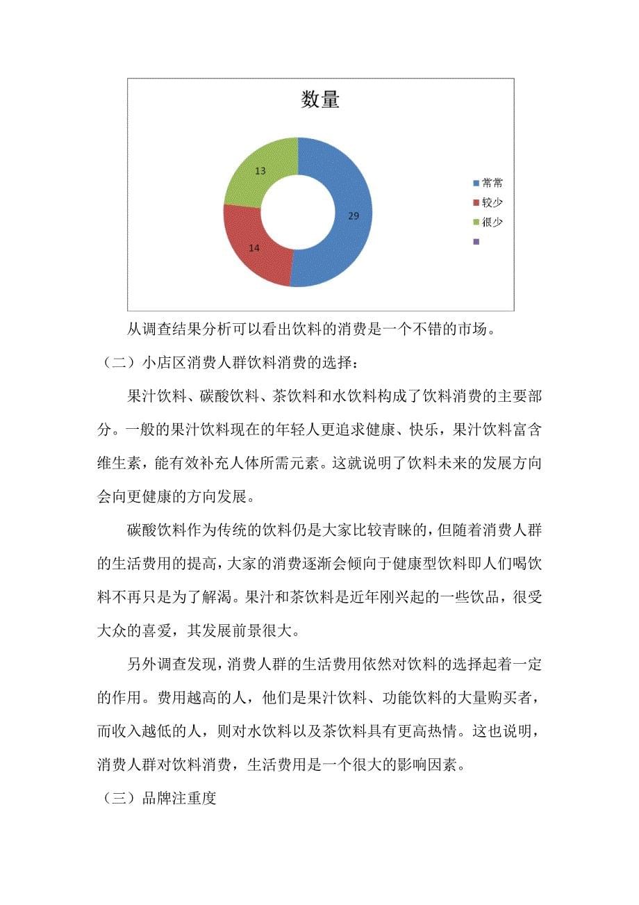 太原市小店区果汁饮料消费调查报告_第5页