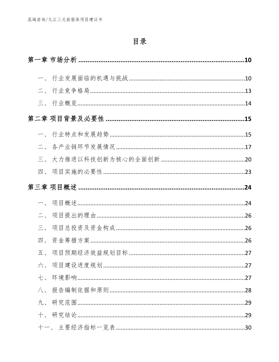 九江三元前驱体项目建议书_模板范文_第2页