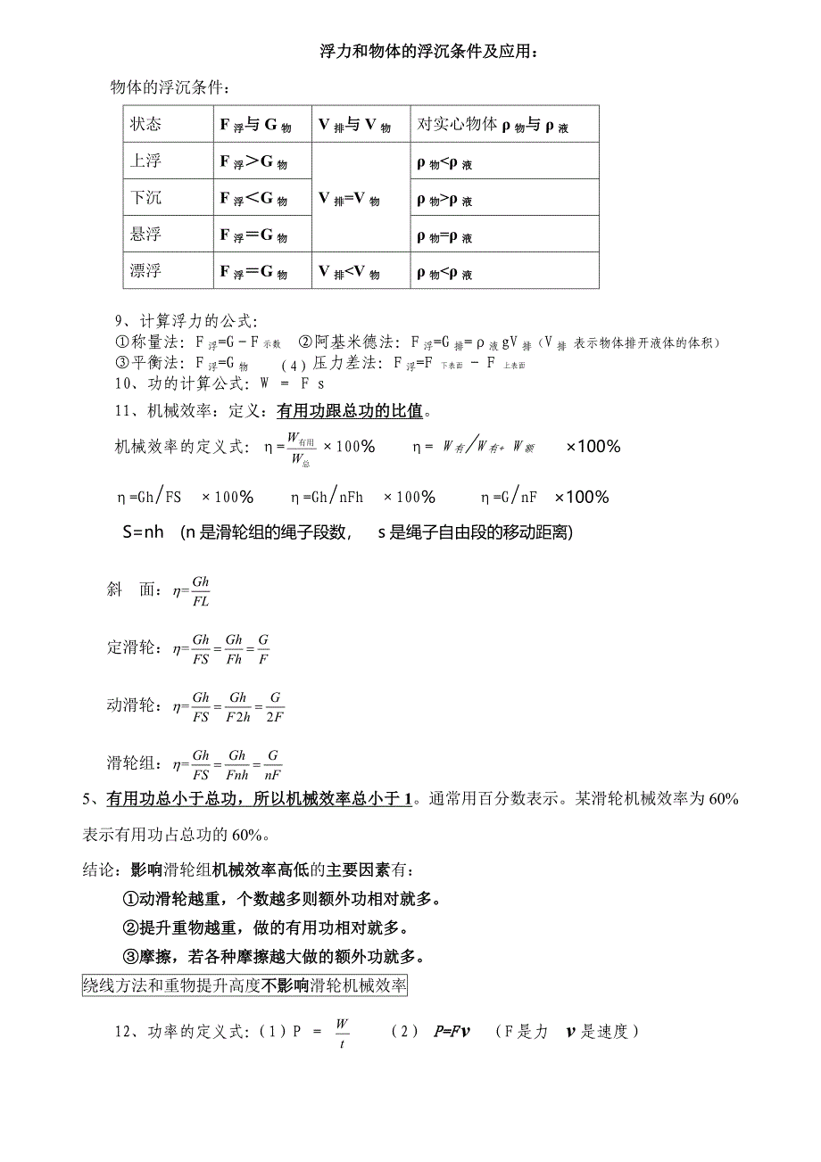 初中物理公式定理大全mts_第2页