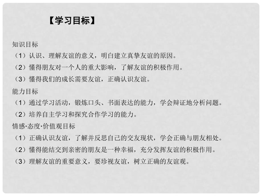 七年级道德与法治上册 第二单元 友谊的天空 第四课 友谊与成长同行 第1框和朋友在一起课件 新人教版_第4页