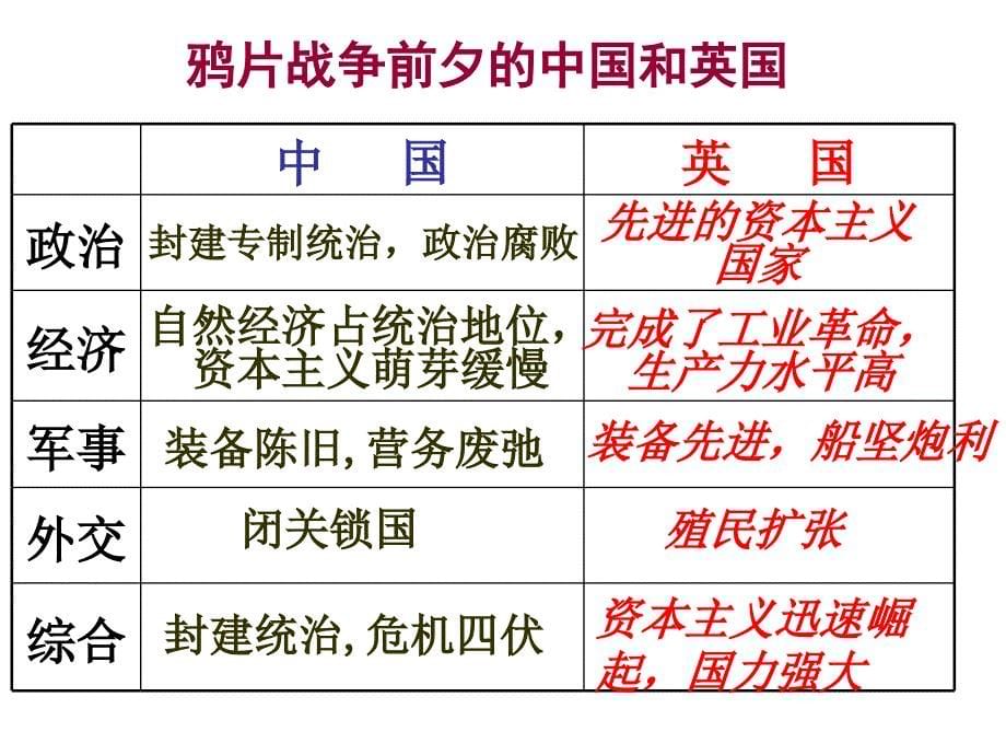 人教部编历史与社会八年级下册第八单元第一课第一课时-鸦片战争的烽烟ppt课件_第5页