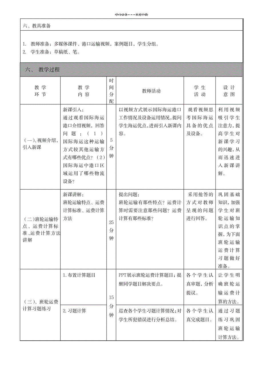 2023年海上运输方式精品教案_第2页