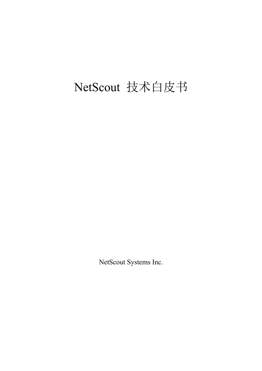 netscout技术白皮书_第1页