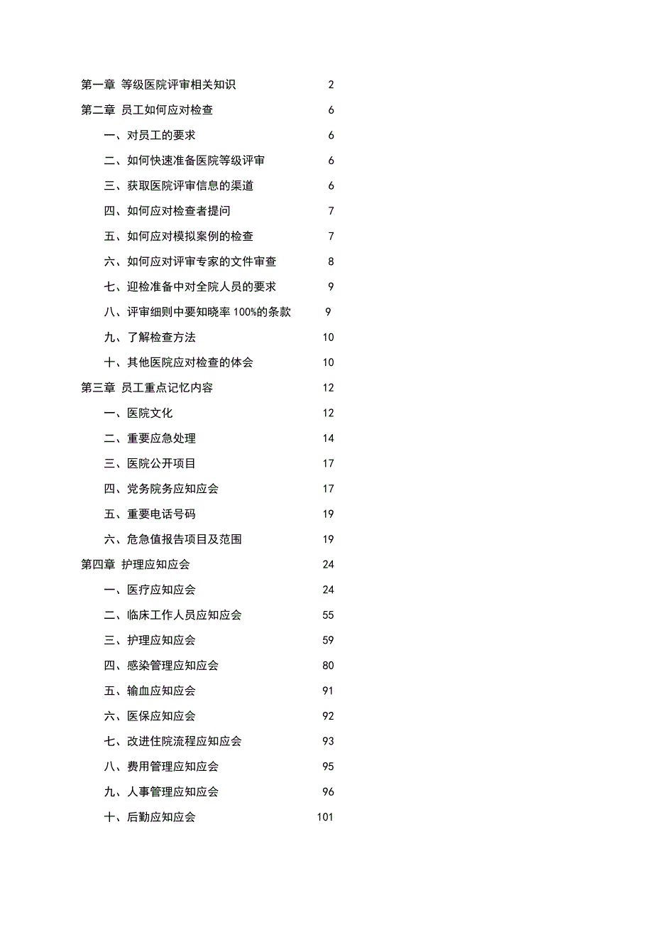 二级甲等医院评审应知应会_第1页