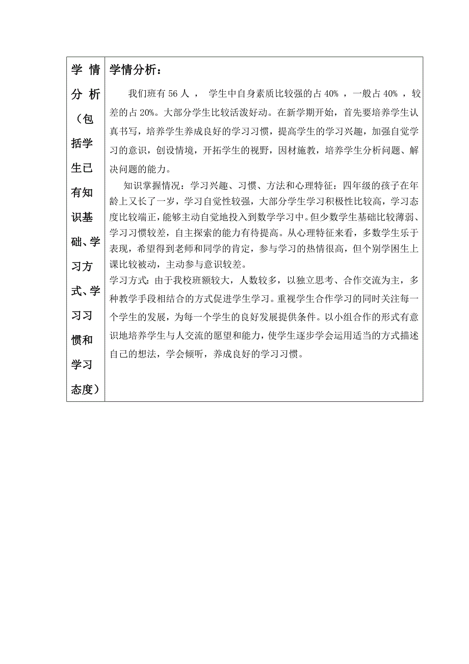 课程纲要青岛版四年级下册数学_第3页