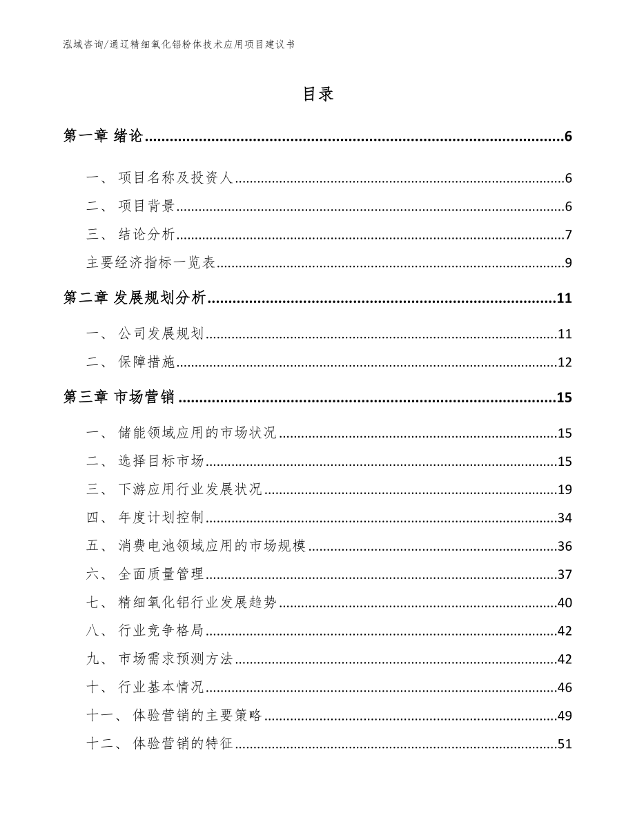 通辽精细氧化铝粉体技术应用项目建议书【参考模板】_第2页