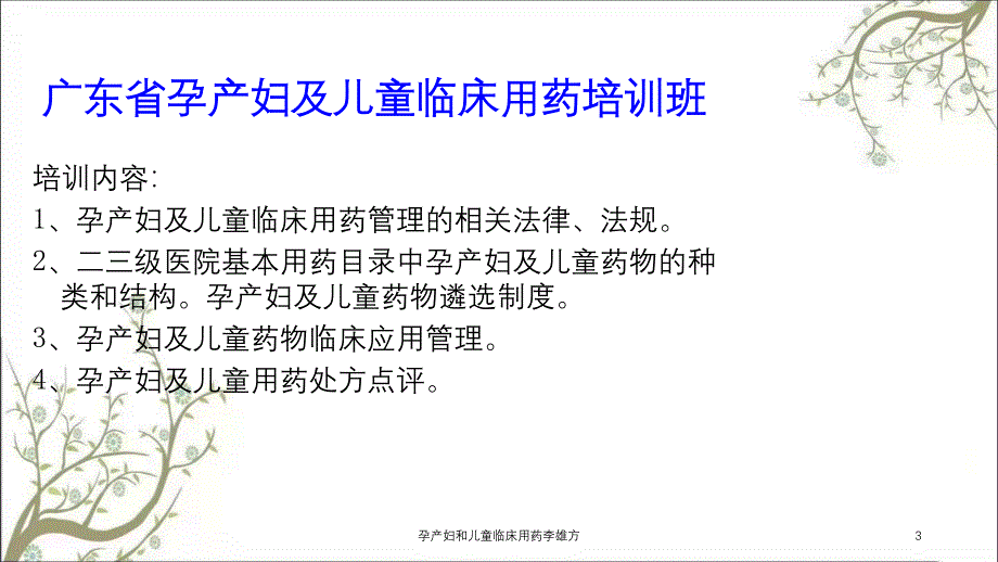 孕产妇和儿童临床用药李雄方_第3页