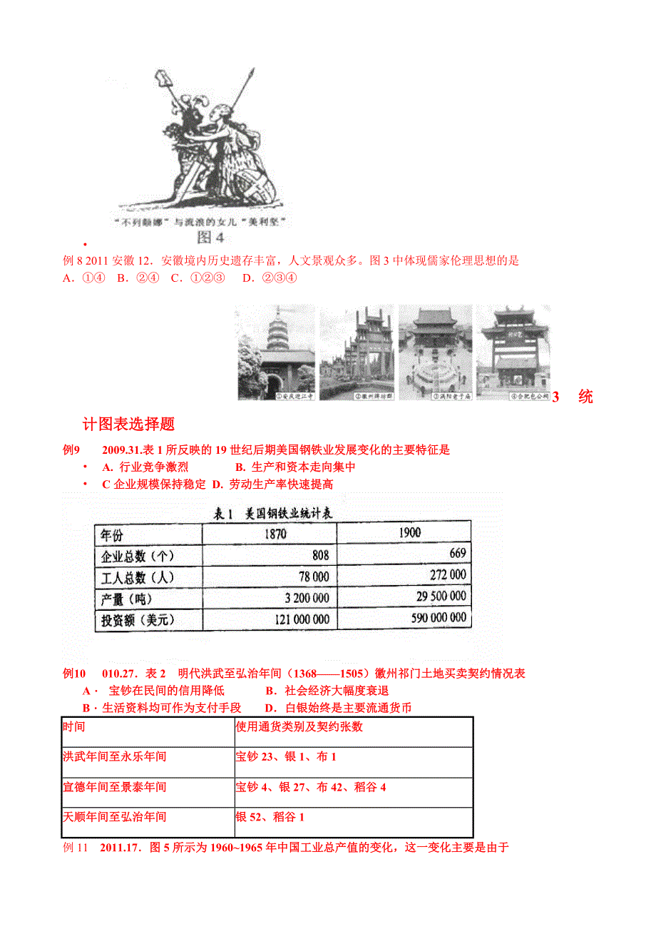 一高考历史选择题题型_第3页