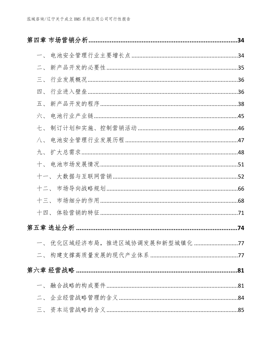 辽宁关于成立BMS系统应用公司可行性报告（模板范本）_第2页