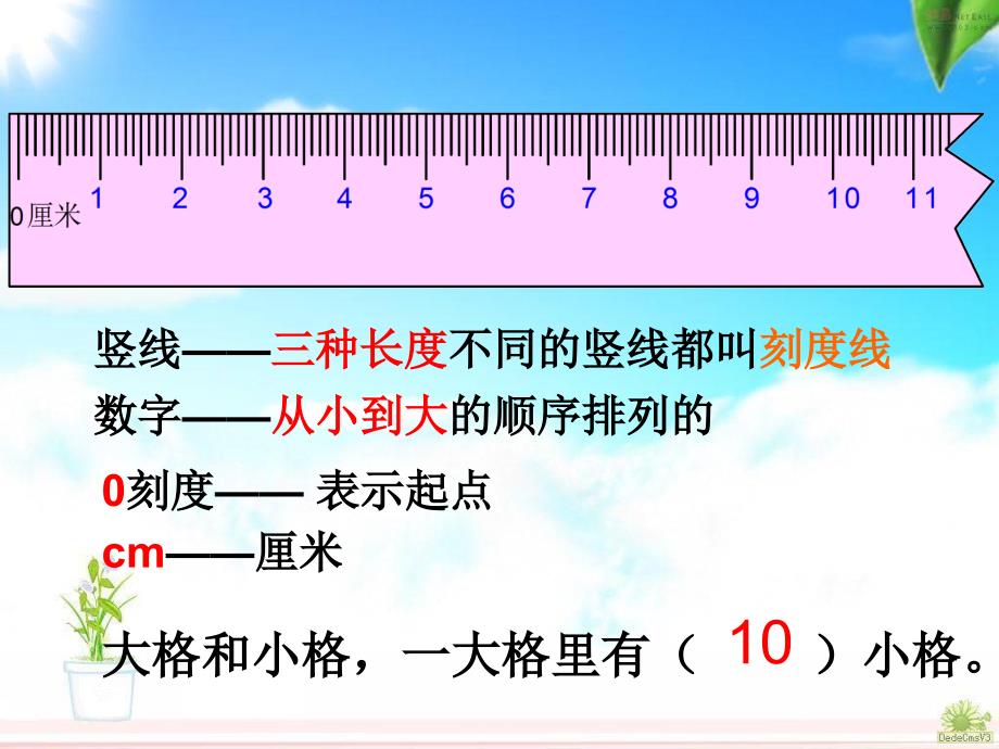 认识厘米用厘米量公开课课件_第5页