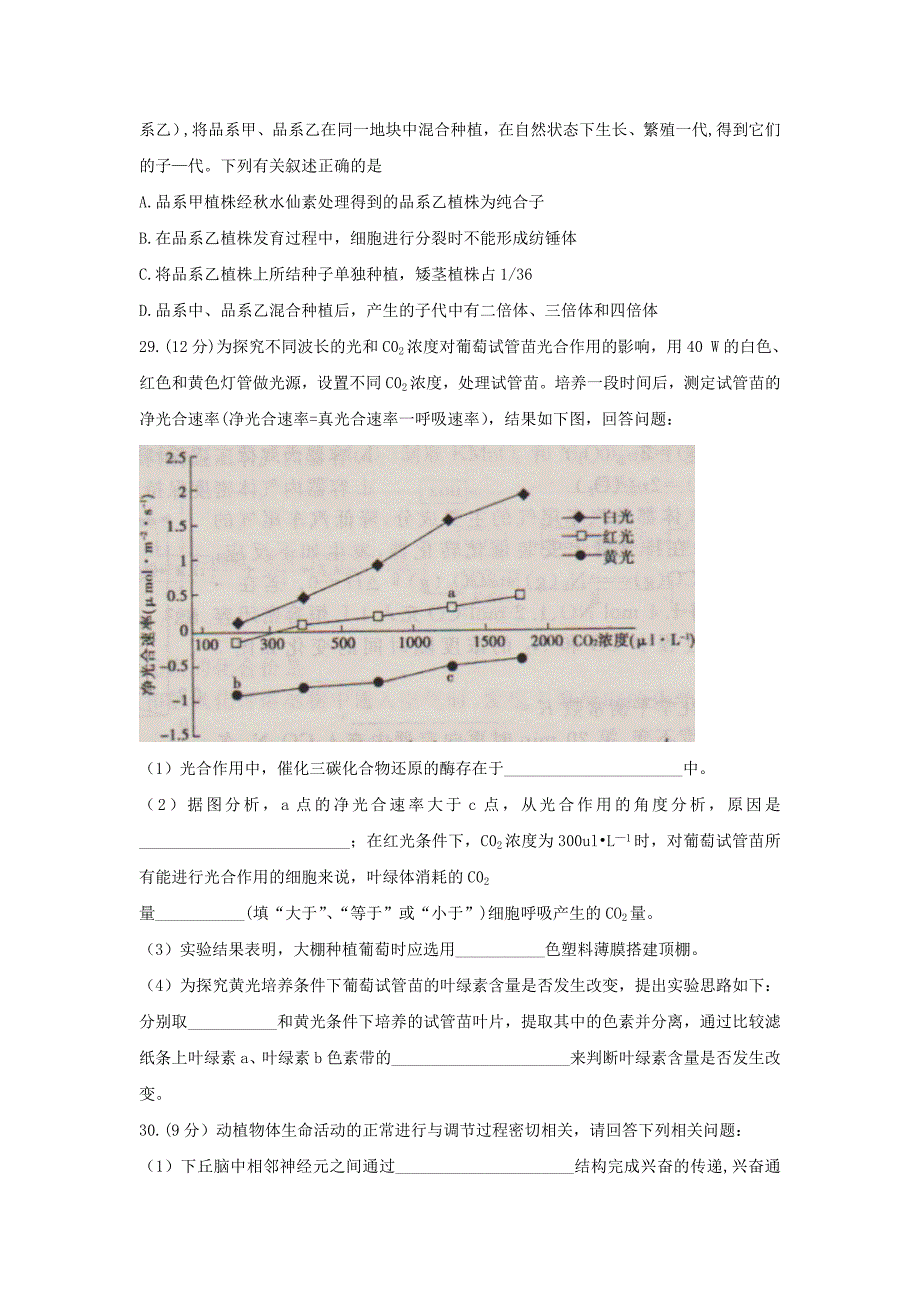 2022年高三高考冲刺压轴卷（五）生物试题 含答案_第2页