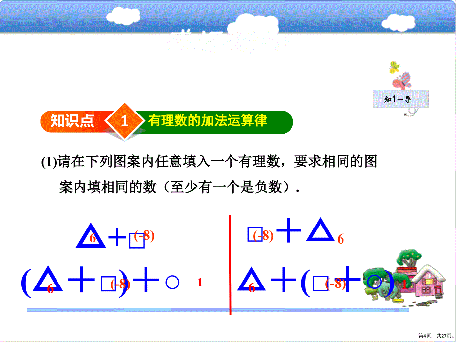 (人教版)有理数的加减法优秀教学课件_第4页