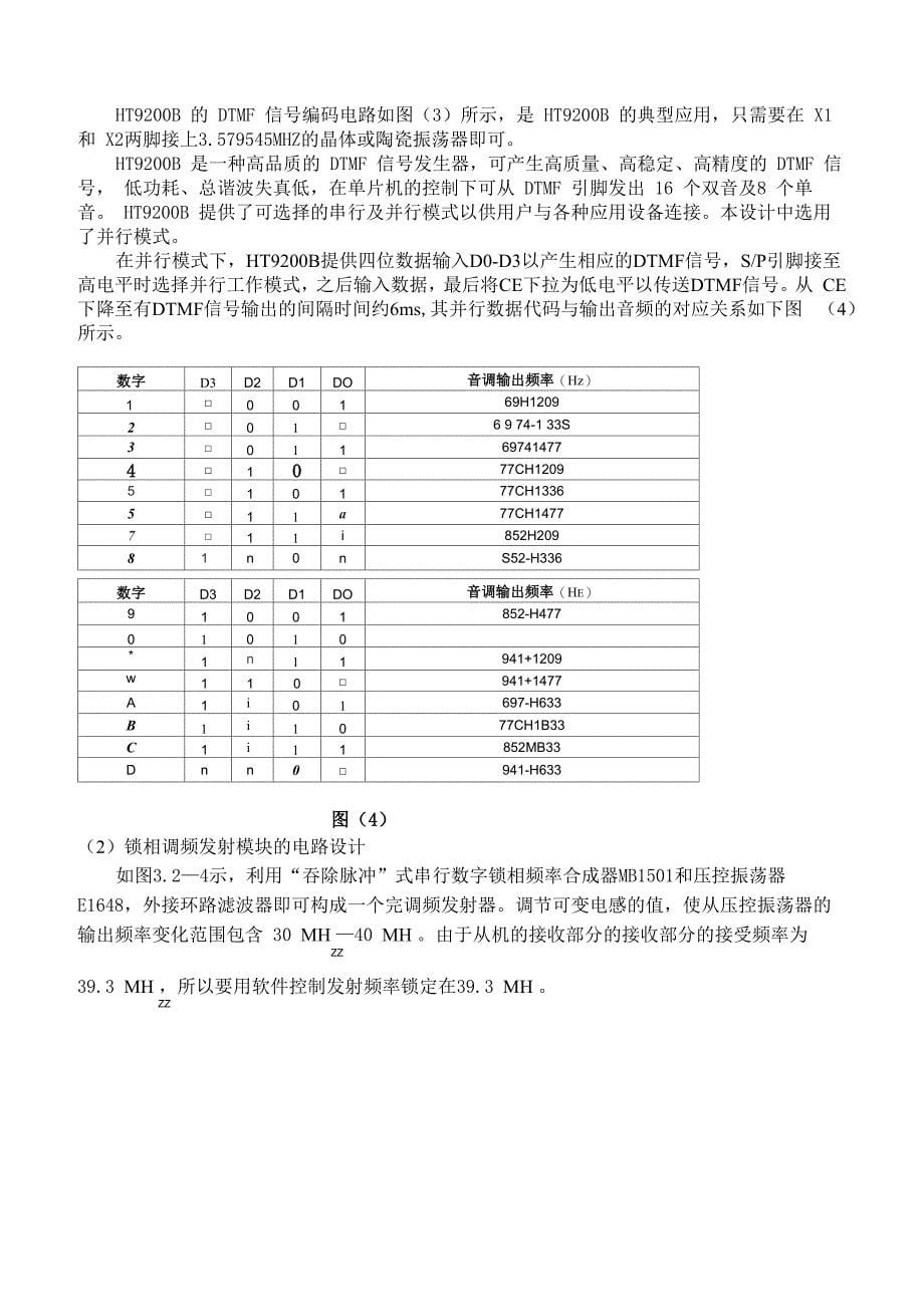 毕业设计_单工无线呼叫系统设计资料_第5页