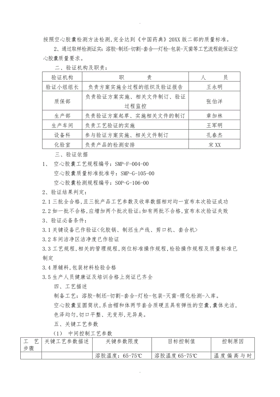 空心胶囊工艺验证方案_第2页