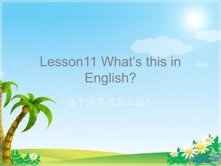 2022年四年级英语上册Lesson11WhatsthisinEnglish课件2科普版_第1页