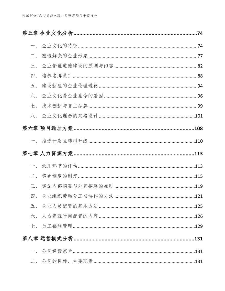 六安集成电路芯片研发项目申请报告模板范本_第5页