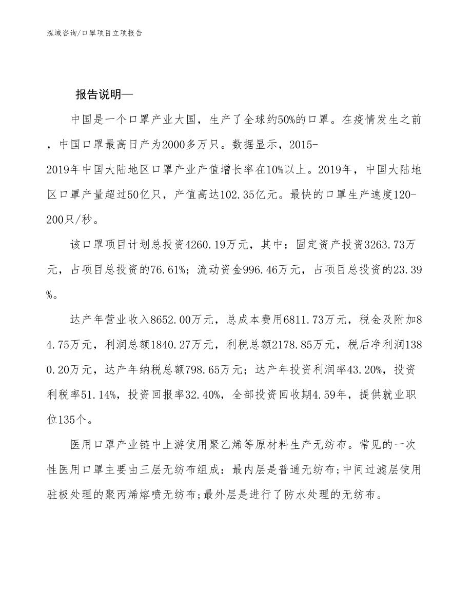 口罩项目立项报告_第2页