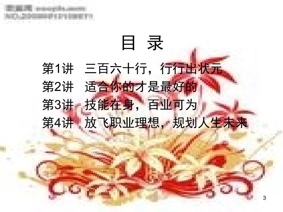 初中生职业生涯设计定稿课堂PPT_第3页