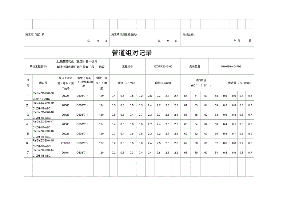 管道组对记录_第3页