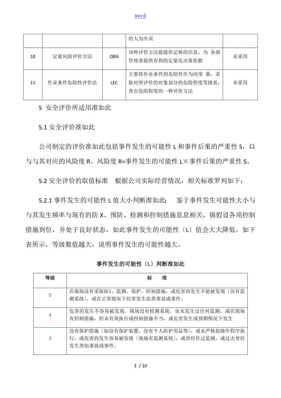 公司管理系统风险评价与衡量准则_第3页