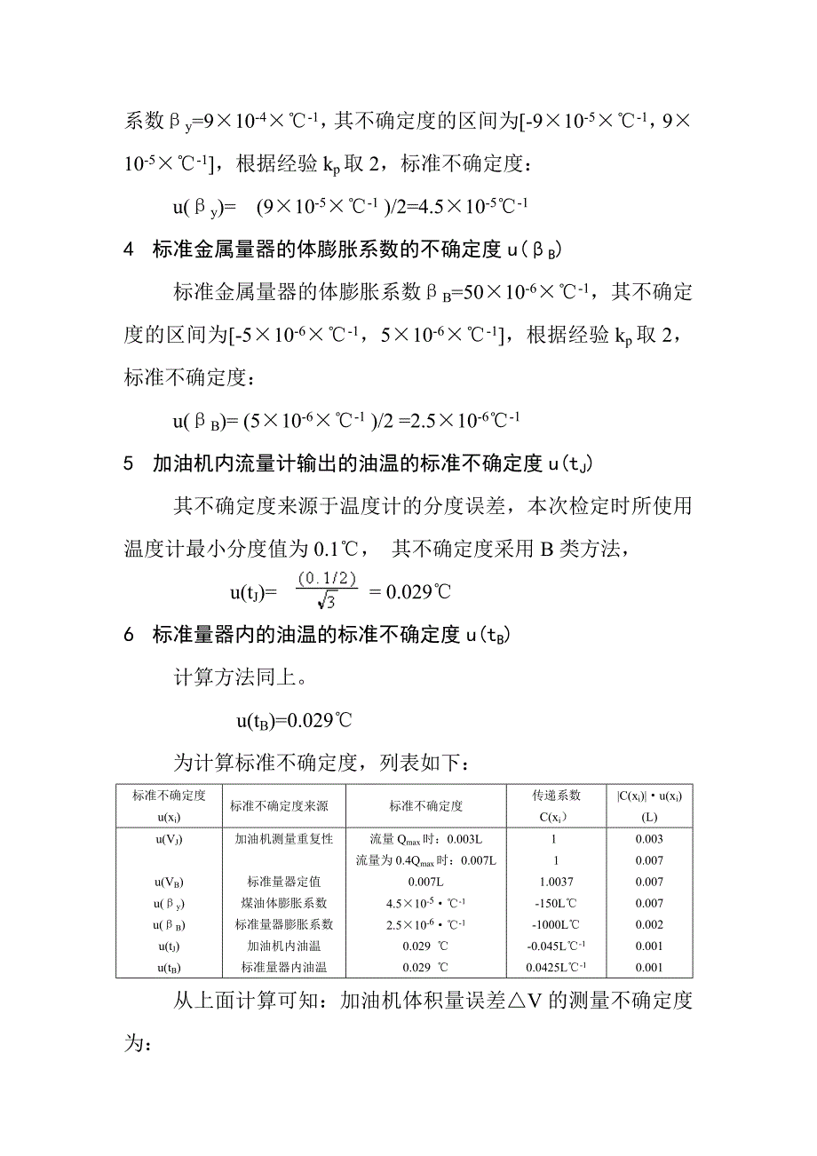 燃油加油机示值误差测量不确定度评定.doc_第4页