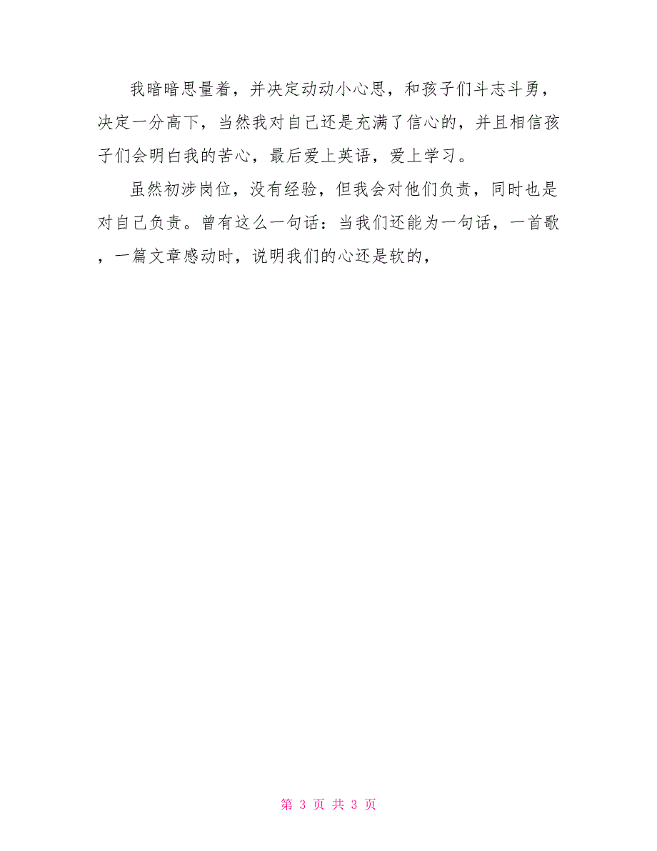 寒假支教岗位社会实践报告_第3页