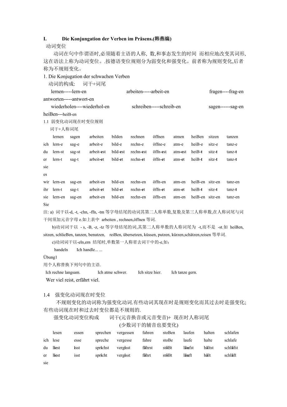 德语初级语法要点复印讲页_第1页