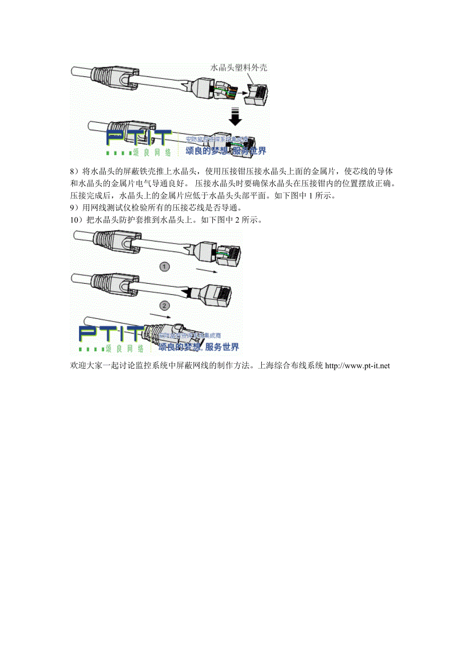 屏蔽网线的制作方法附图_第2页