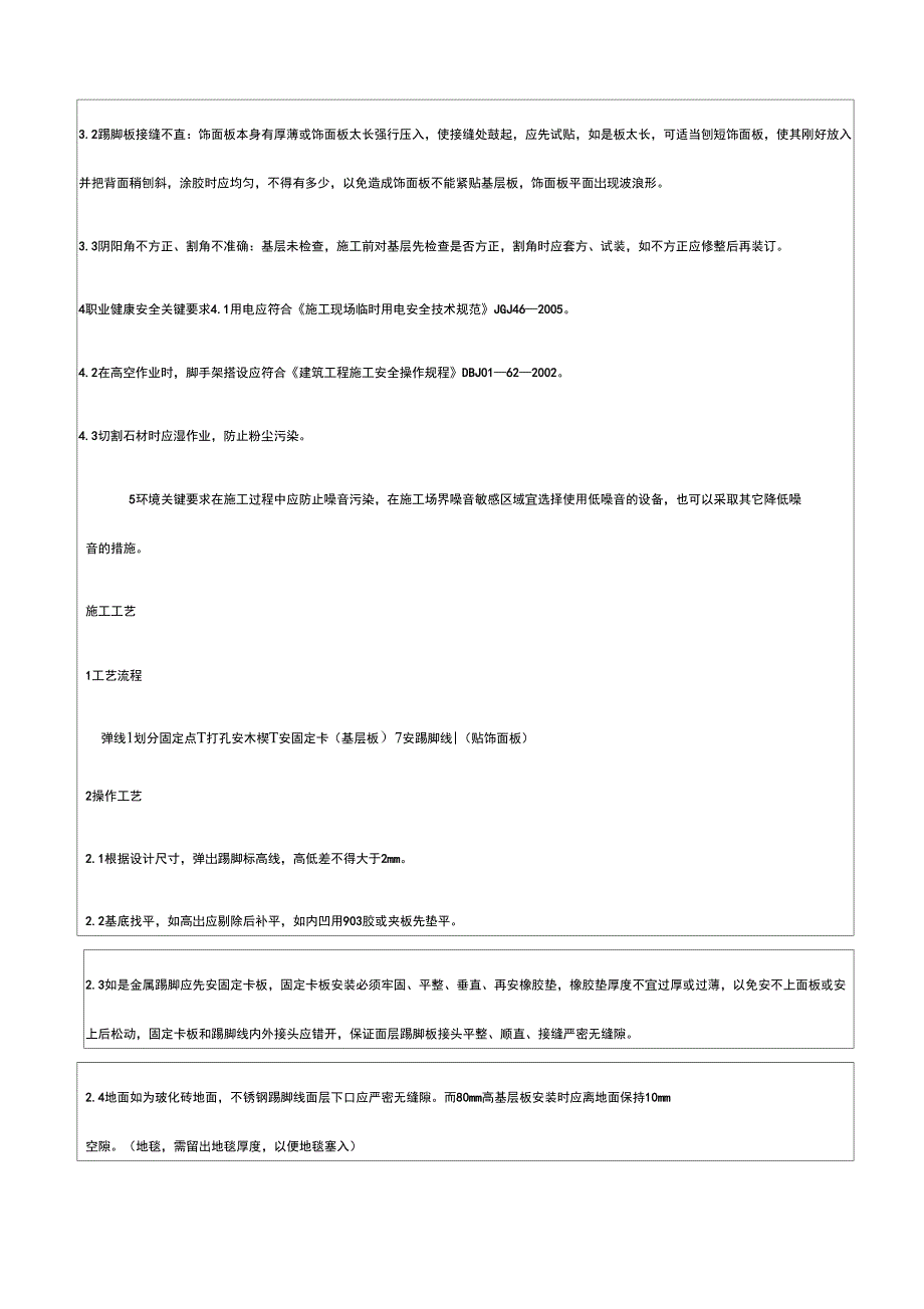 装饰不锈钢踢脚线技术交底_第4页