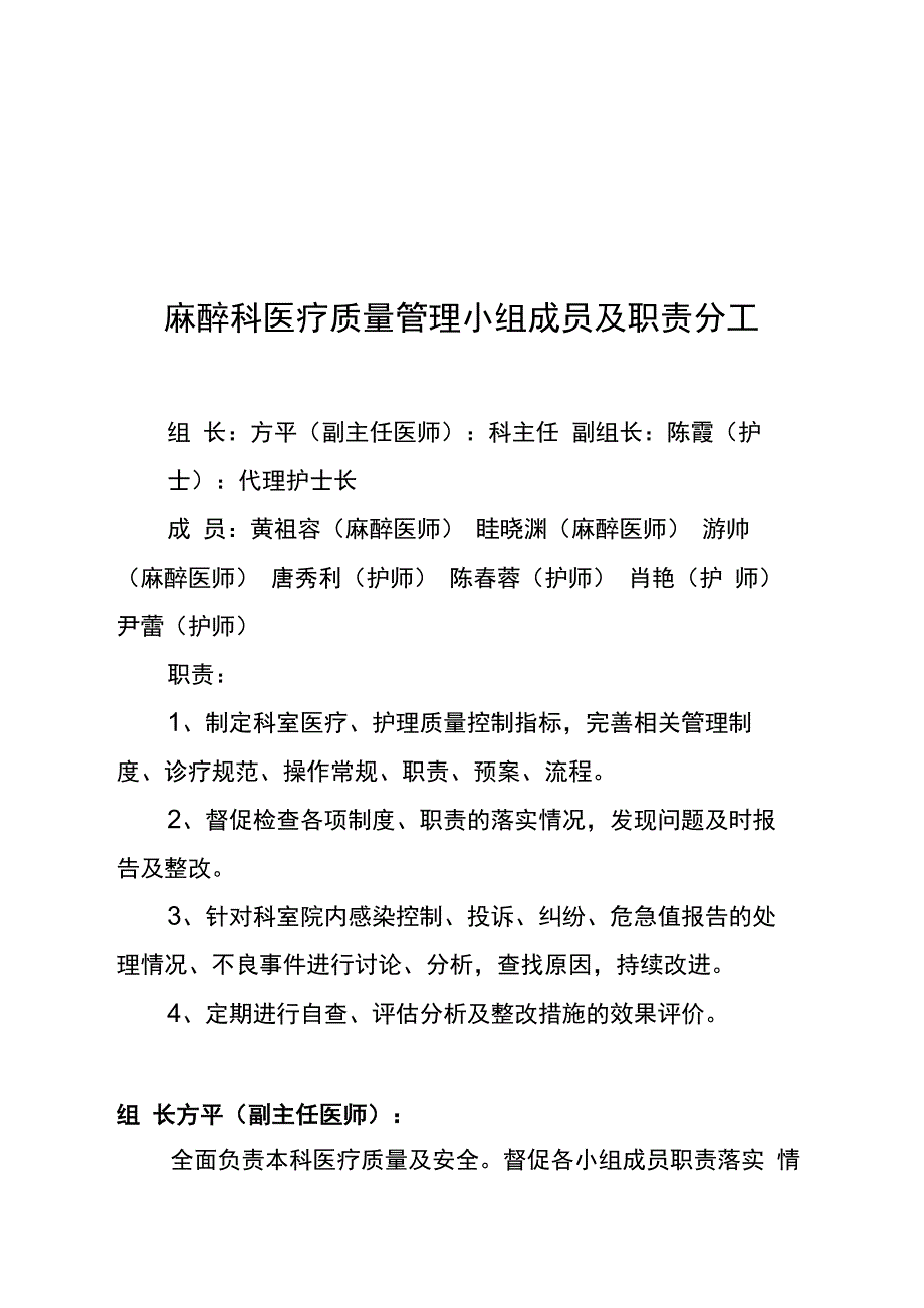 医疗质量管理与持续改进记录表_第4页