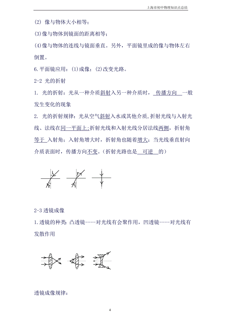 沪教版初中物理全部知识点总结(良心出品必属)_第4页