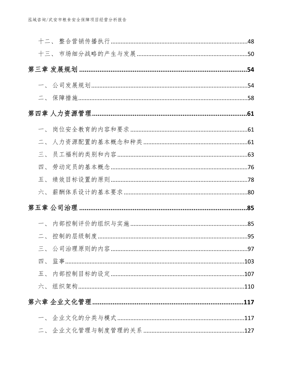 武安市粮食安全保障项目经营分析报告_第2页