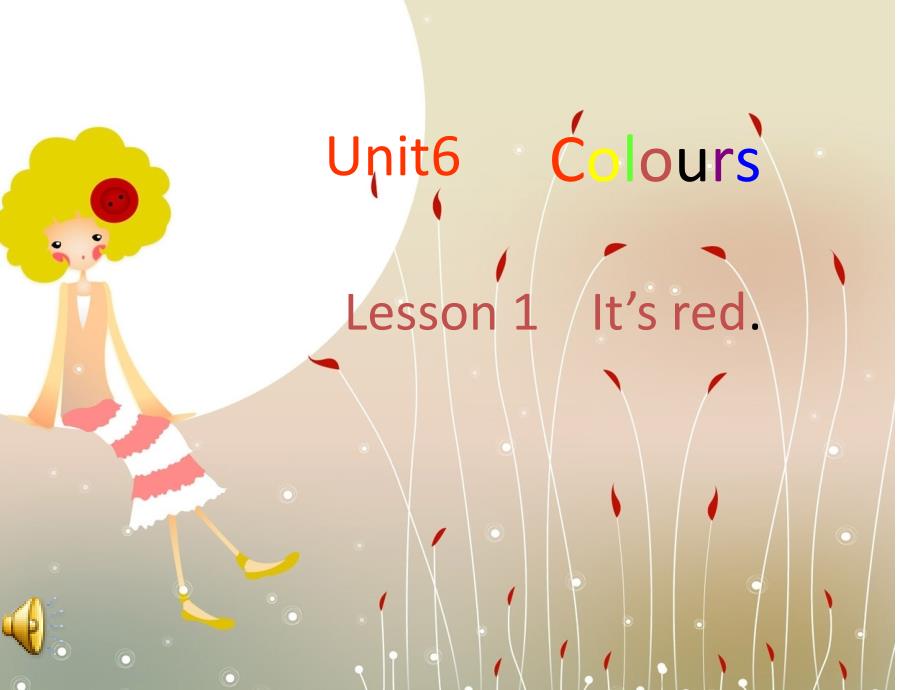 三年级上册英语课件Unit6Lesson1ItsRed3鲁科版_第1页