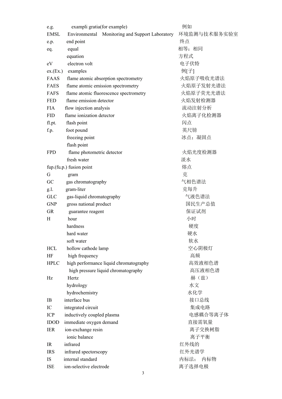 水质监测术语简录_第3页