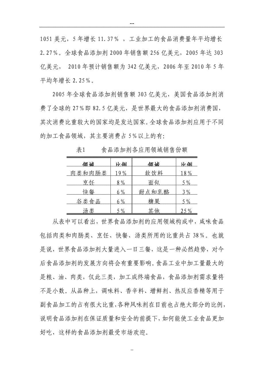 咸味食品香精及素食品加工项目国家高技术产业化项目资金申请报告_第5页