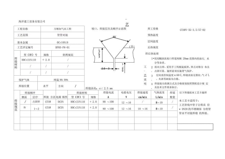 燃气管道焊接工艺卡精品_第5页