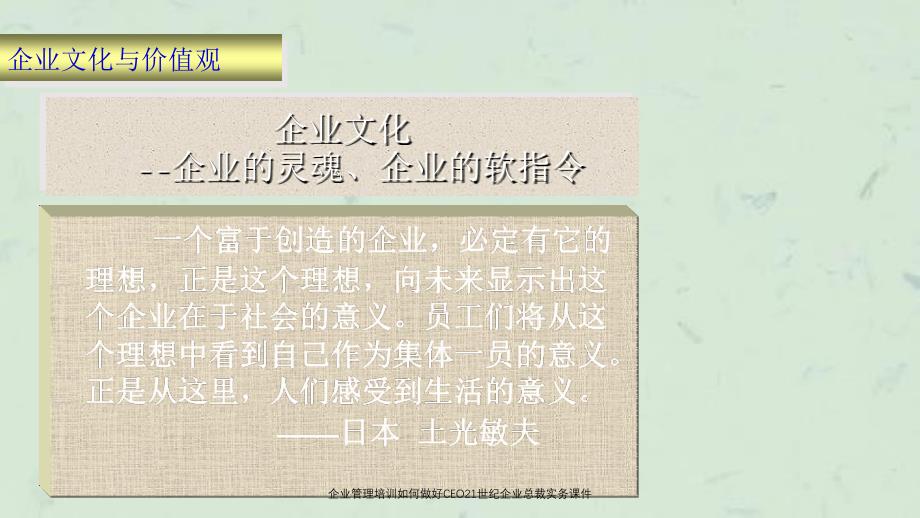 企业管理培训如何做好CEO21世纪企业总裁实务课件_第4页