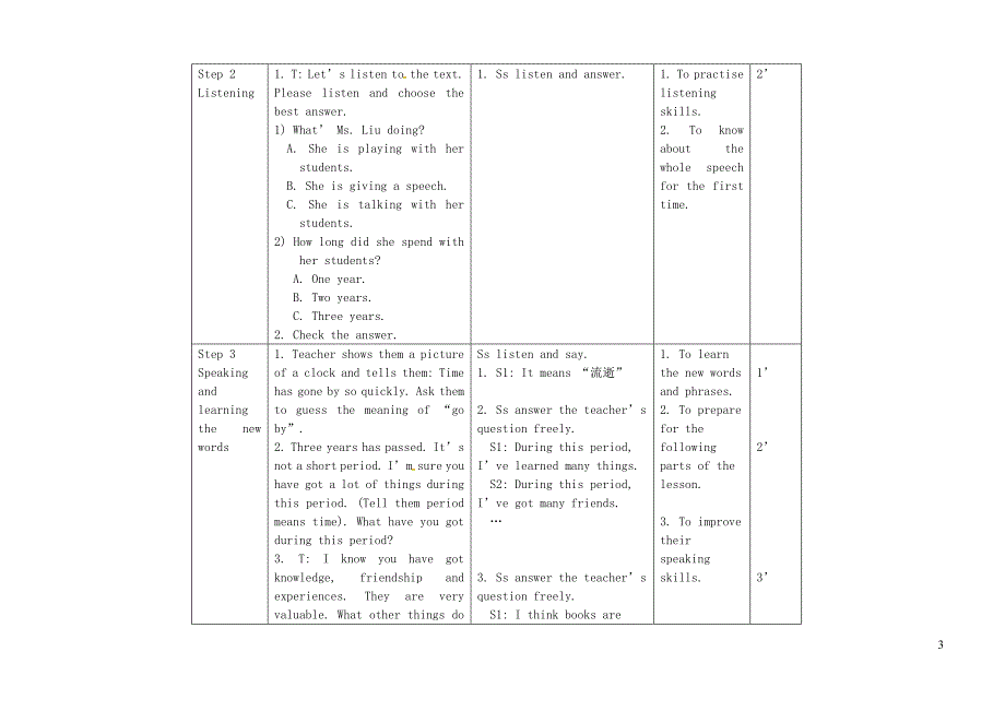 2022九年级英语下册Unit10GetReadyfortheFutureLesson58Ms.Liu’sSpeech教学设计新版冀教版_第3页