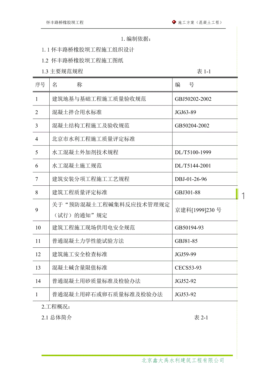 混凝土工程施工方案_第1页