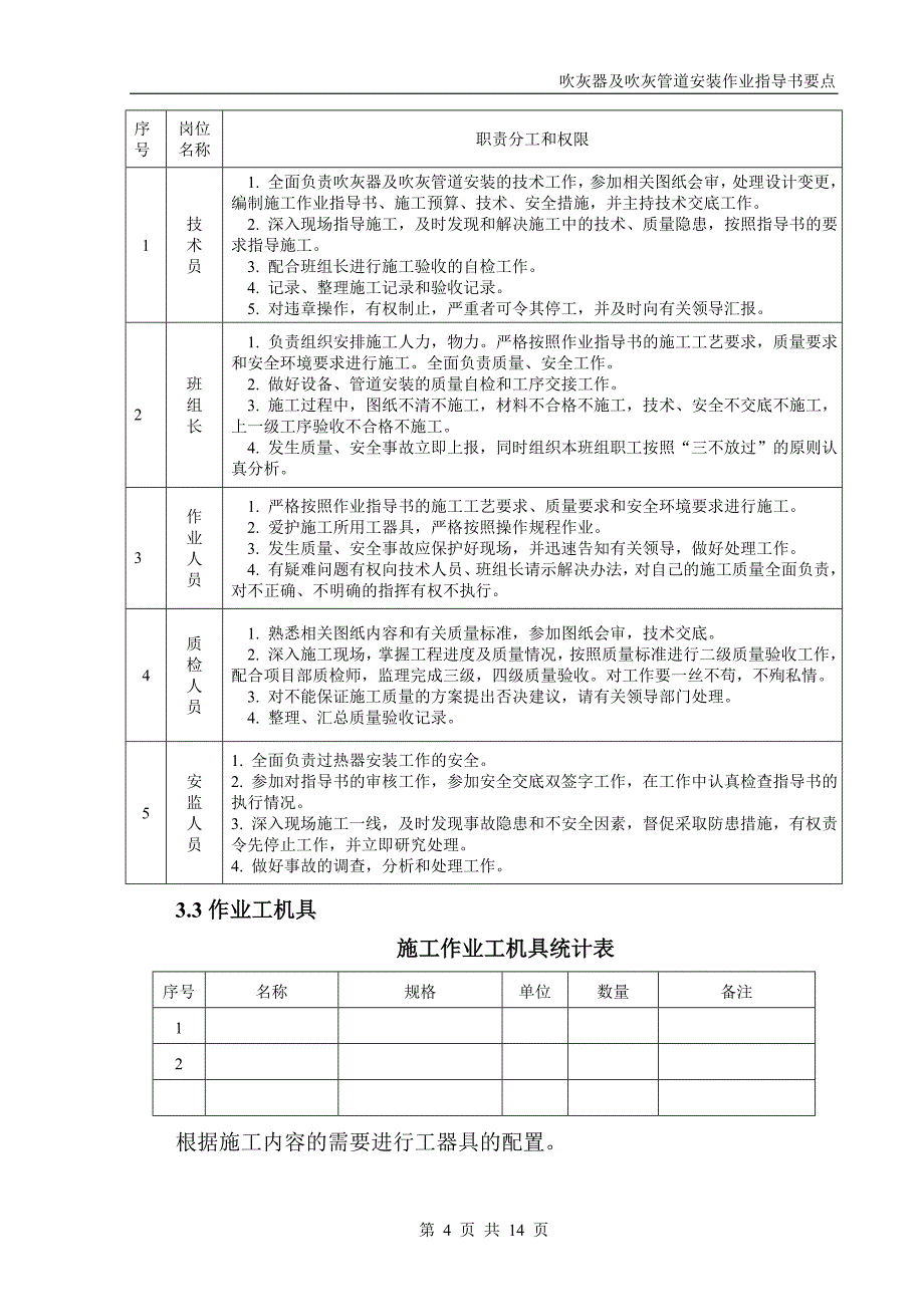 吹灰器及吹灰管道安装_第4页