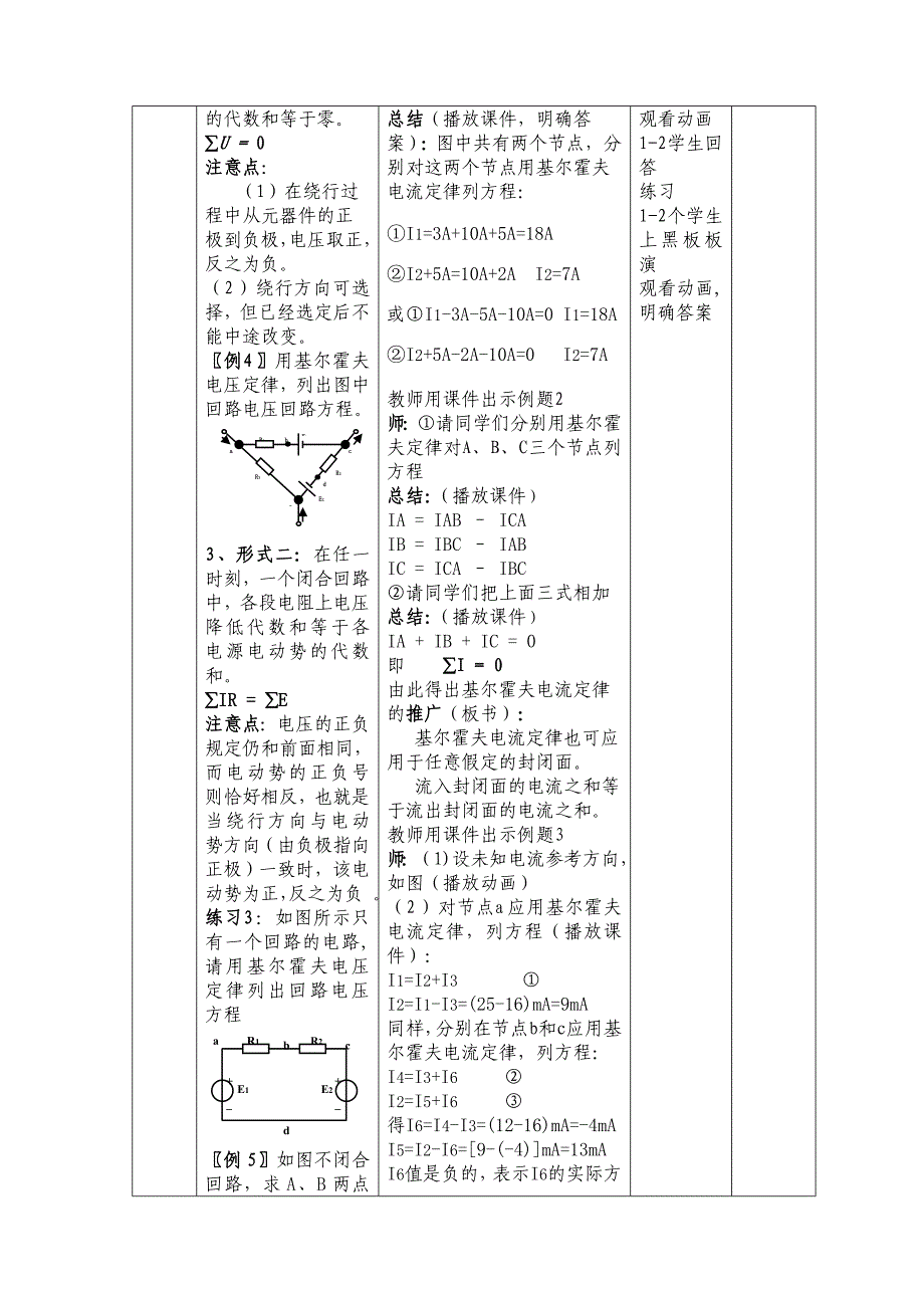 基尔霍夫定律优秀教案_第5页