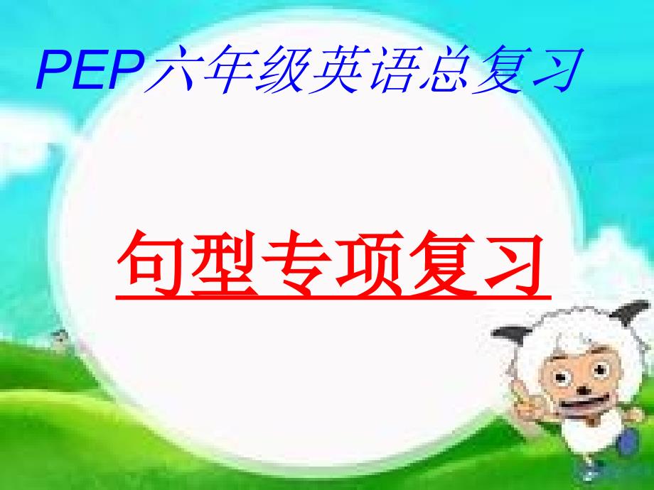 PEP六年级英语句型专项复习_第1页