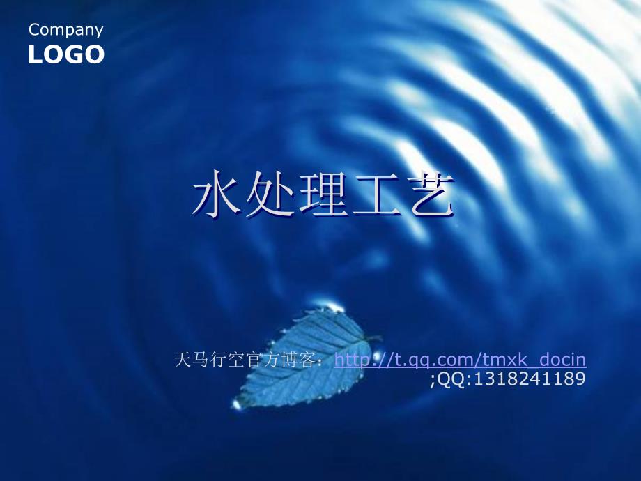 水处理工艺PPT 51页_第1页