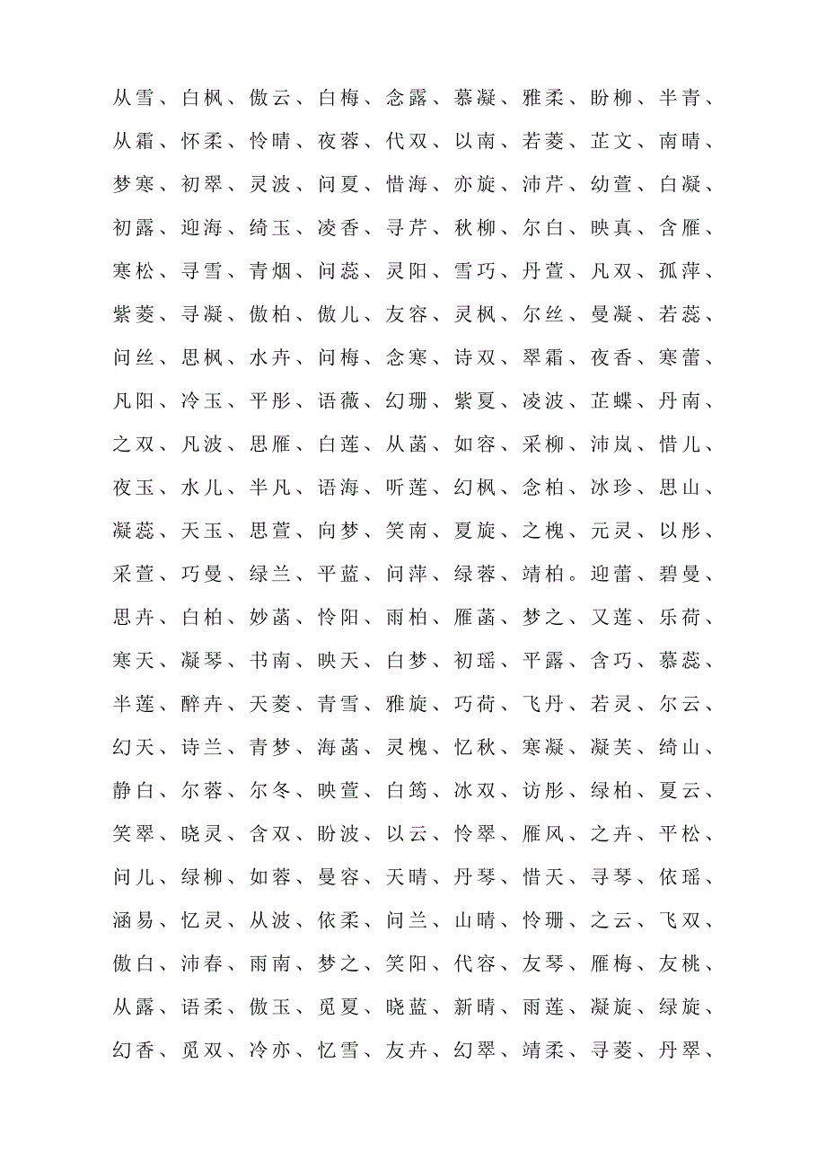 最好听女孩名字大全_第4页