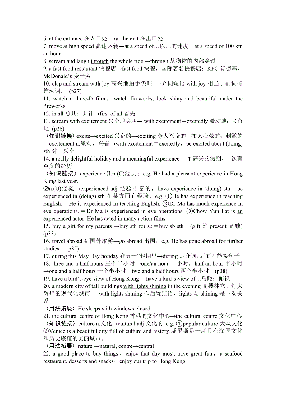 牛津初中英语8BUnit1-Unit6知识点归纳_第4页